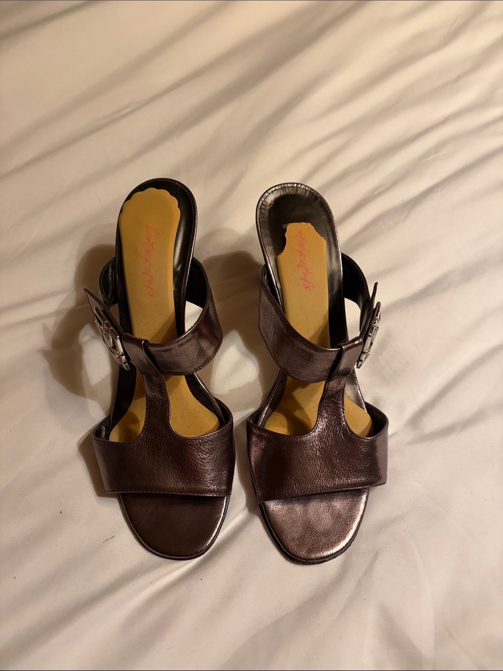 Brighton Rogue Women's Metallic Brown Open-Toe Heel Sandals
